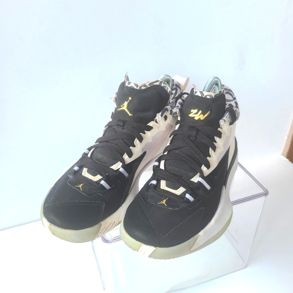 Nike Jordan Gen Zion 1 GS Black White Basketball Shoes DA3131-002 kids Size 4Y - Picture 5 of 8